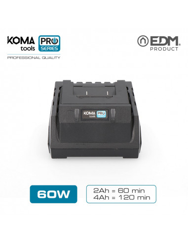 Cargador bateria 60w koma tools pro series battery